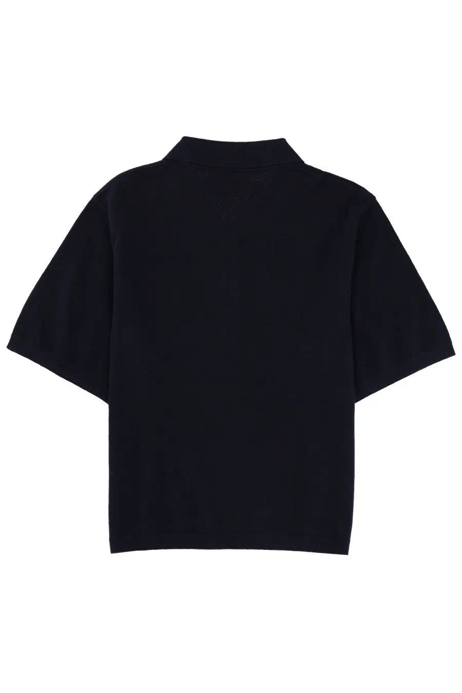Black short-sleeved polo shirt with classic collar and smooth fabric from isabel marant étoile womens althea blue collection