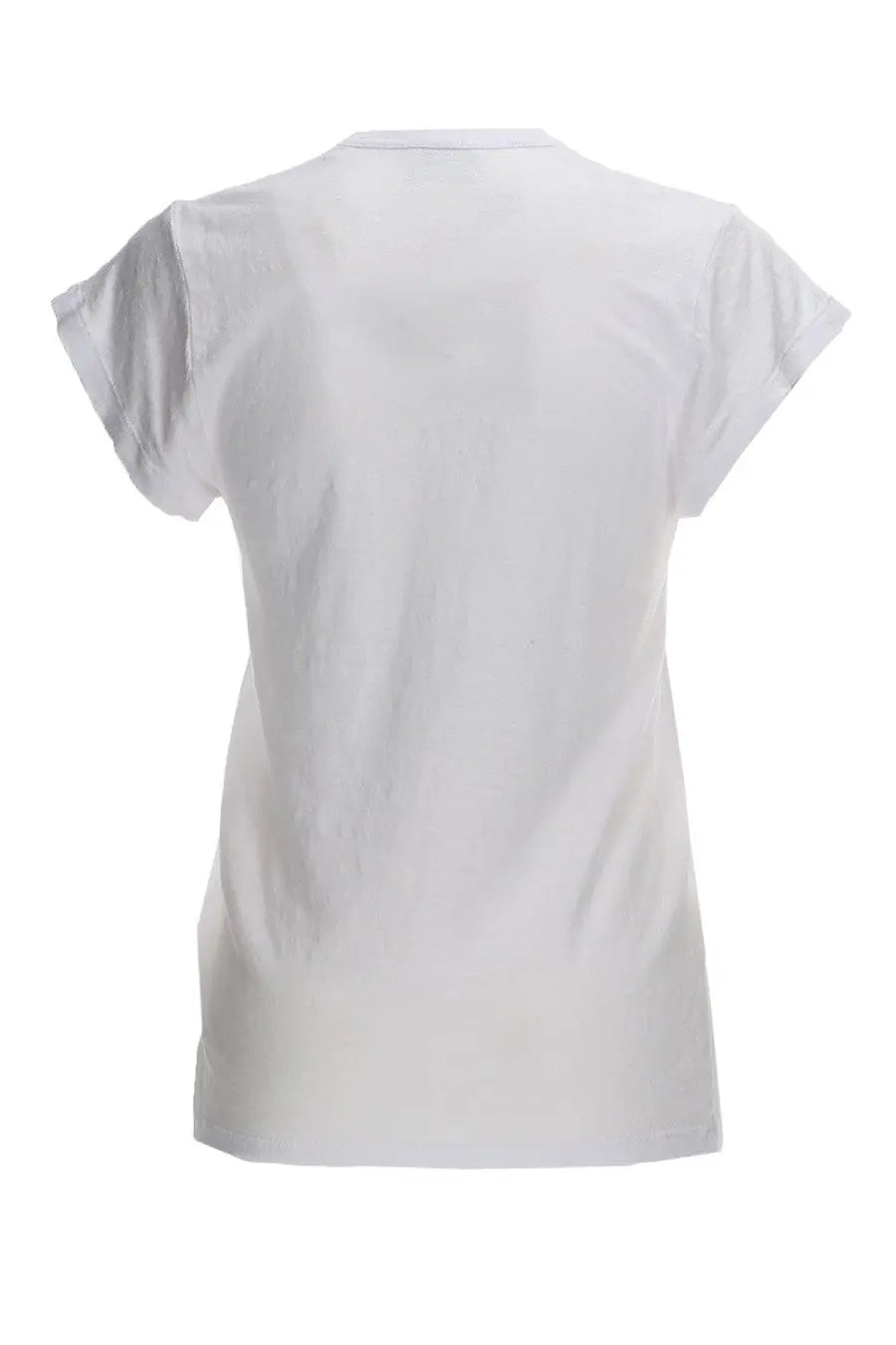 Isabel Marant Étoile women’s white short-sleeved t-shirt with crew neck and soft slightly wrinkled fabric