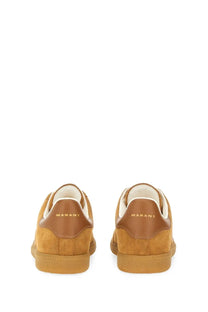 Isabel Marant men’s Brycy sneaker beige in tan suede and leather with a minimalist design