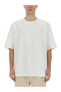 Isabel Marant men’s Guizy white oversized crew neck t-shirt with short sleeves made from soft cotton