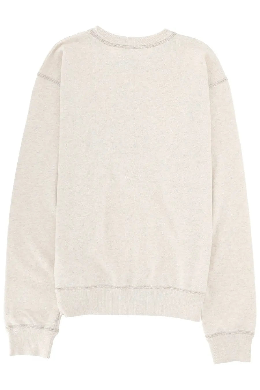 Isabel Marant men’s mikoy sweatshirt pink cream-colored soft cotton crewneck with subtle stitching details