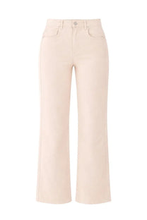 Isabel Marant women’s belvira jeans pink cream-colored wide-leg trousers with minimalist design and five-pocket styling