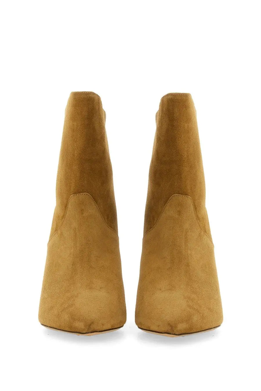 Isabel Marant women’s boot Loline beige tan suede ankle boots with pointed toe and high heel