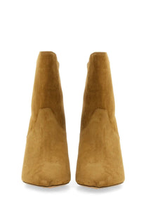Isabel Marant women’s boot Loline beige tan suede ankle boots with pointed toe and high heel