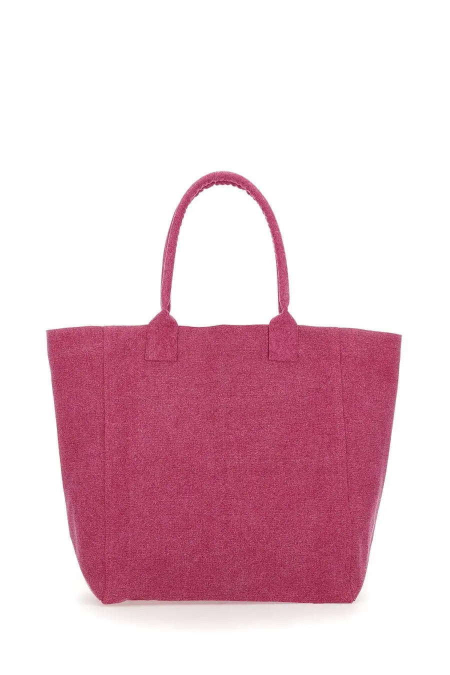 Isabel Marant women’s borsa tote in vibrant magenta canvas with sturdy handles and minimalist design