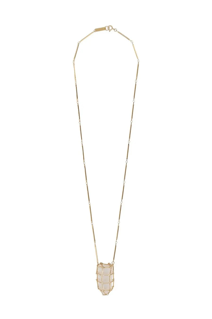 Isabel Marant Women's Collana Con Pendente Rock Crystal Gold