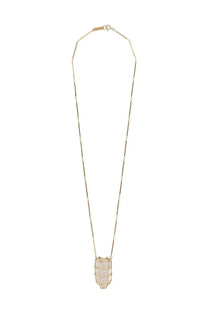 Isabel Marant Women's Collana Con Pendente Rock Crystal Gold