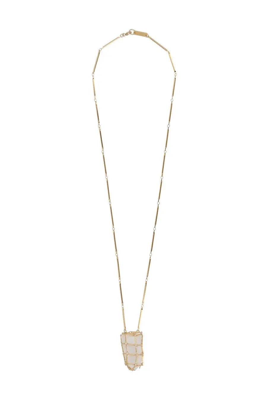 Isabel Marant Women's Collana Con Pendente Rock Crystal Gold