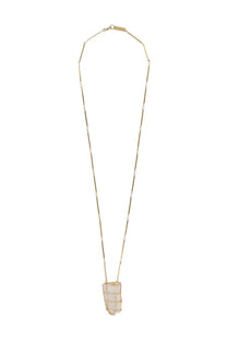 Isabel Marant Women's Collana Con Pendente Rock Crystal Gold
