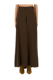 Isabel marant women’s kayana long skirt in brown with smooth flowing fabric and sleek minimalist design