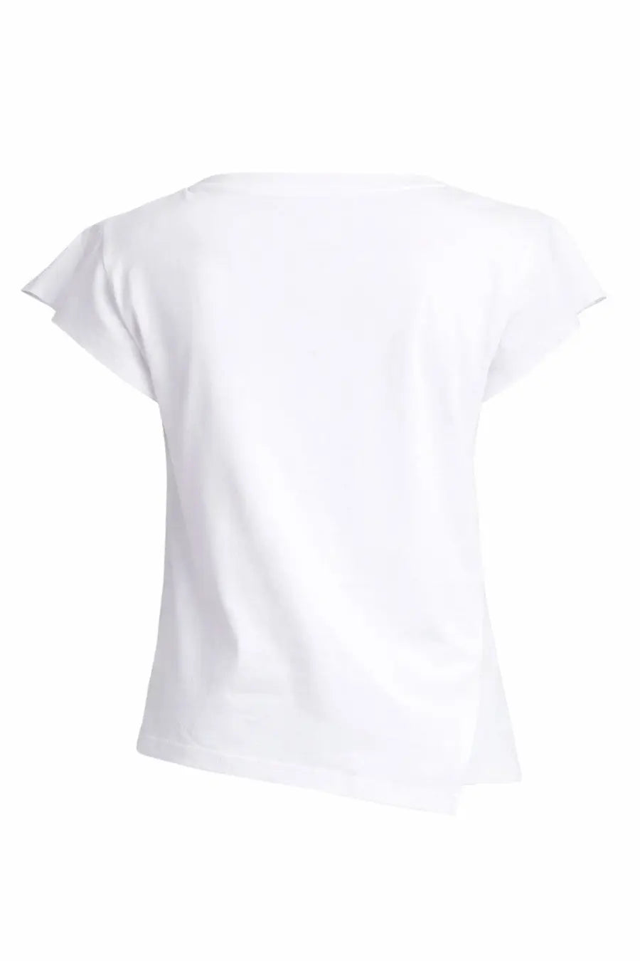 Isabel Marant women’s white short-sleeved t-shirt with relaxed fit and slightly flared sleeves