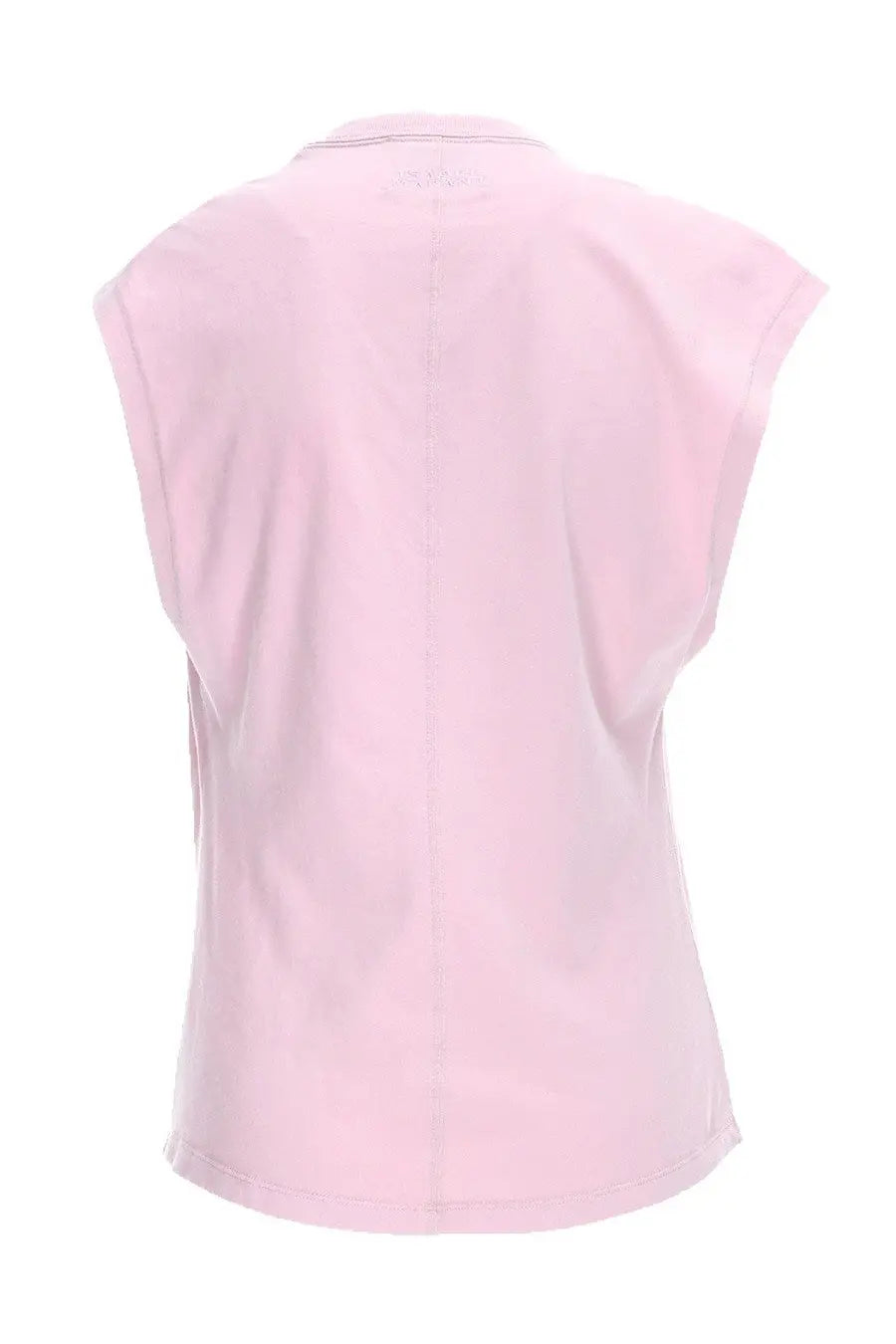 Isabel Marant women’s soft pink sleeveless top with relaxed fit and subtle stitching details