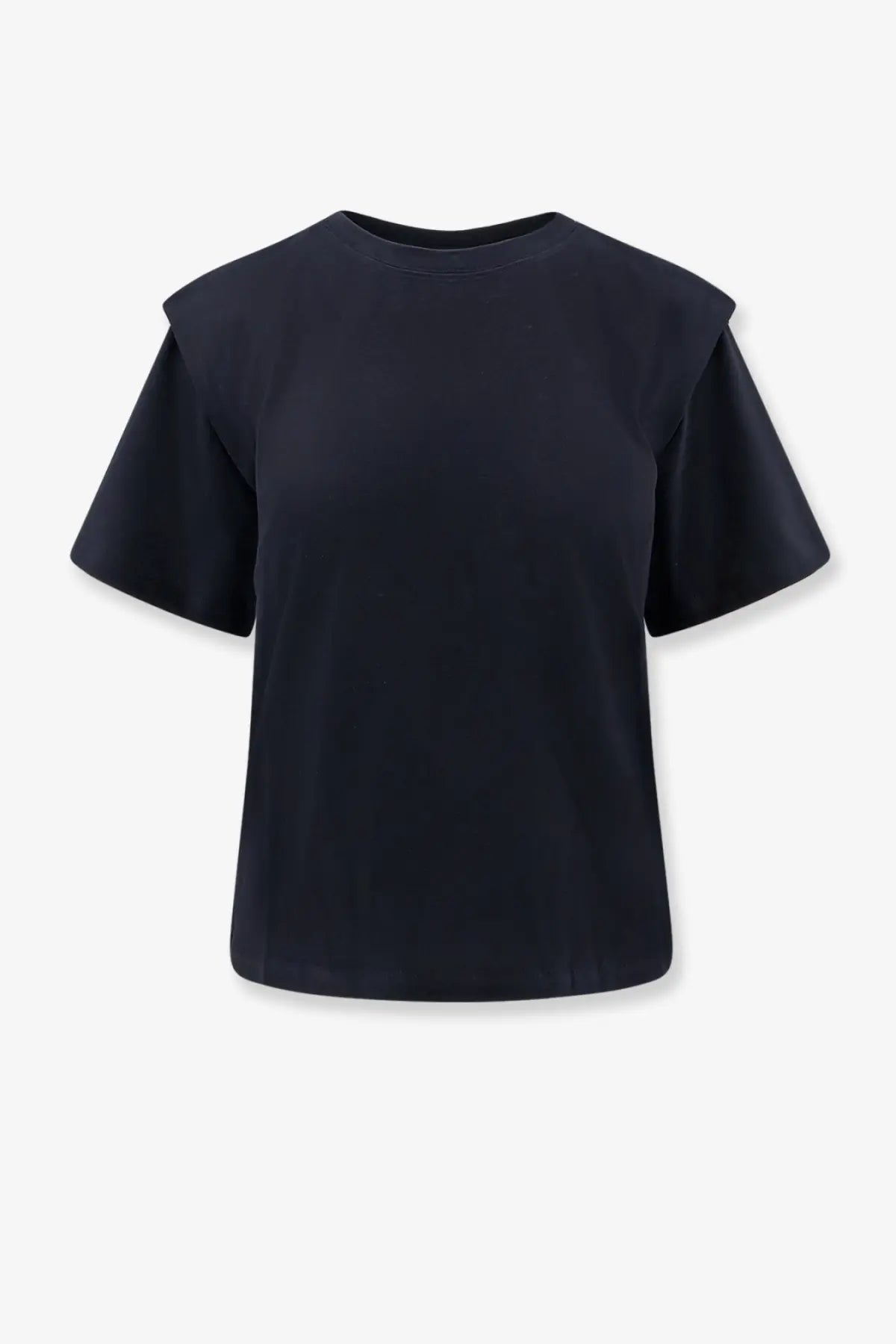Isabel Marant women’s Zelitos black oversized organic cotton t-shirt with short sleeves and round neckline