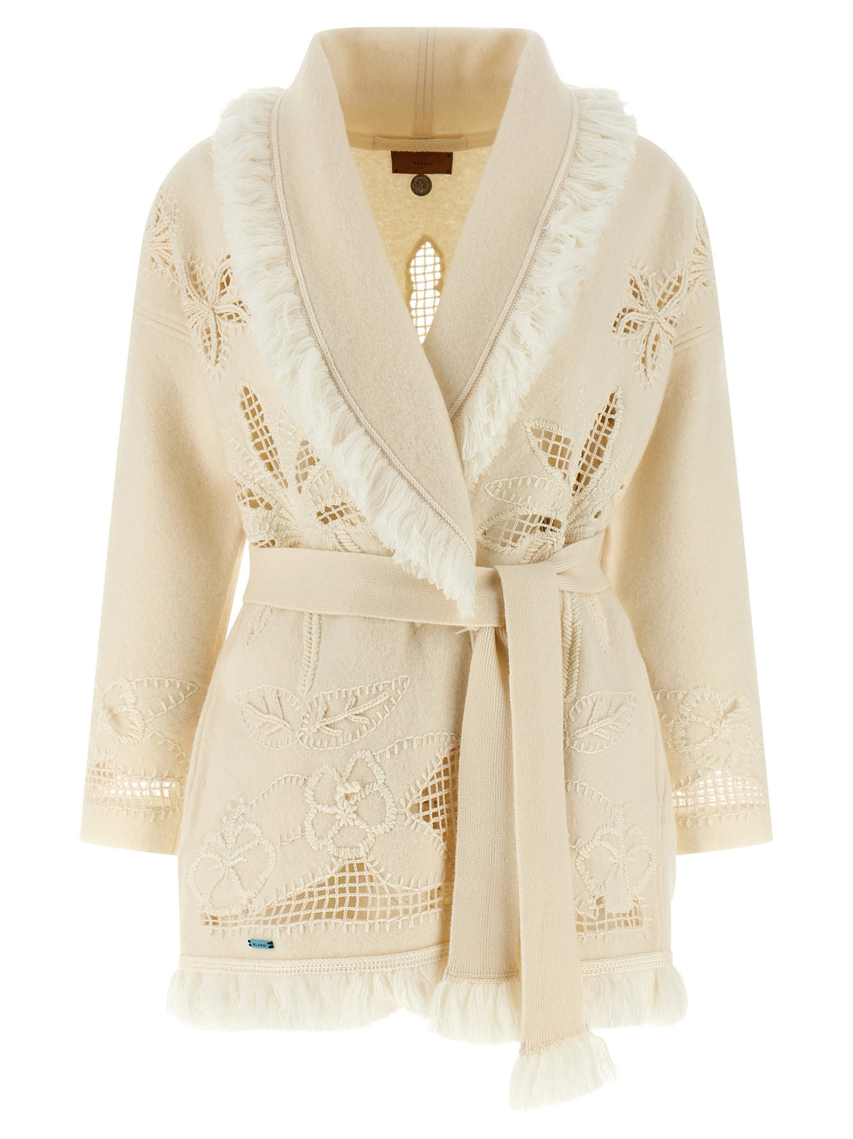 Alanui Islands Diary Cardigan White