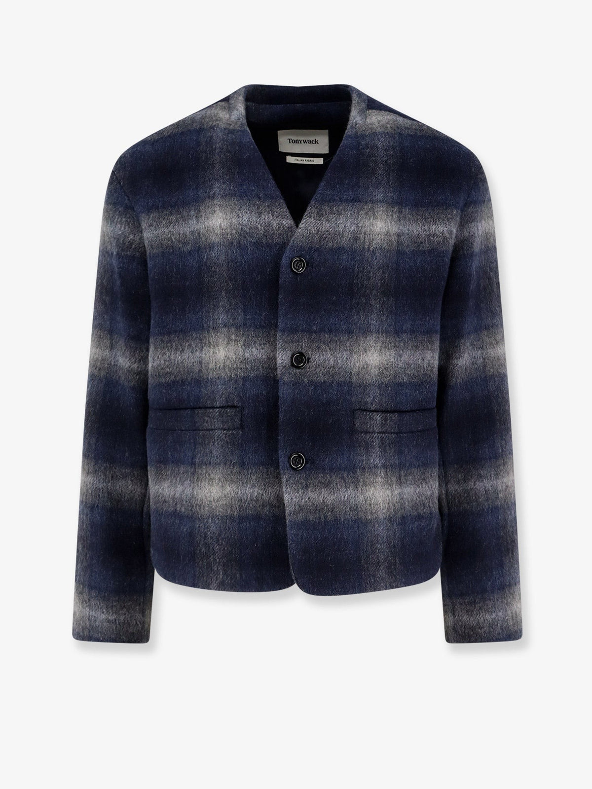 Tonywack Men's Italian Fabric Blazer Blue