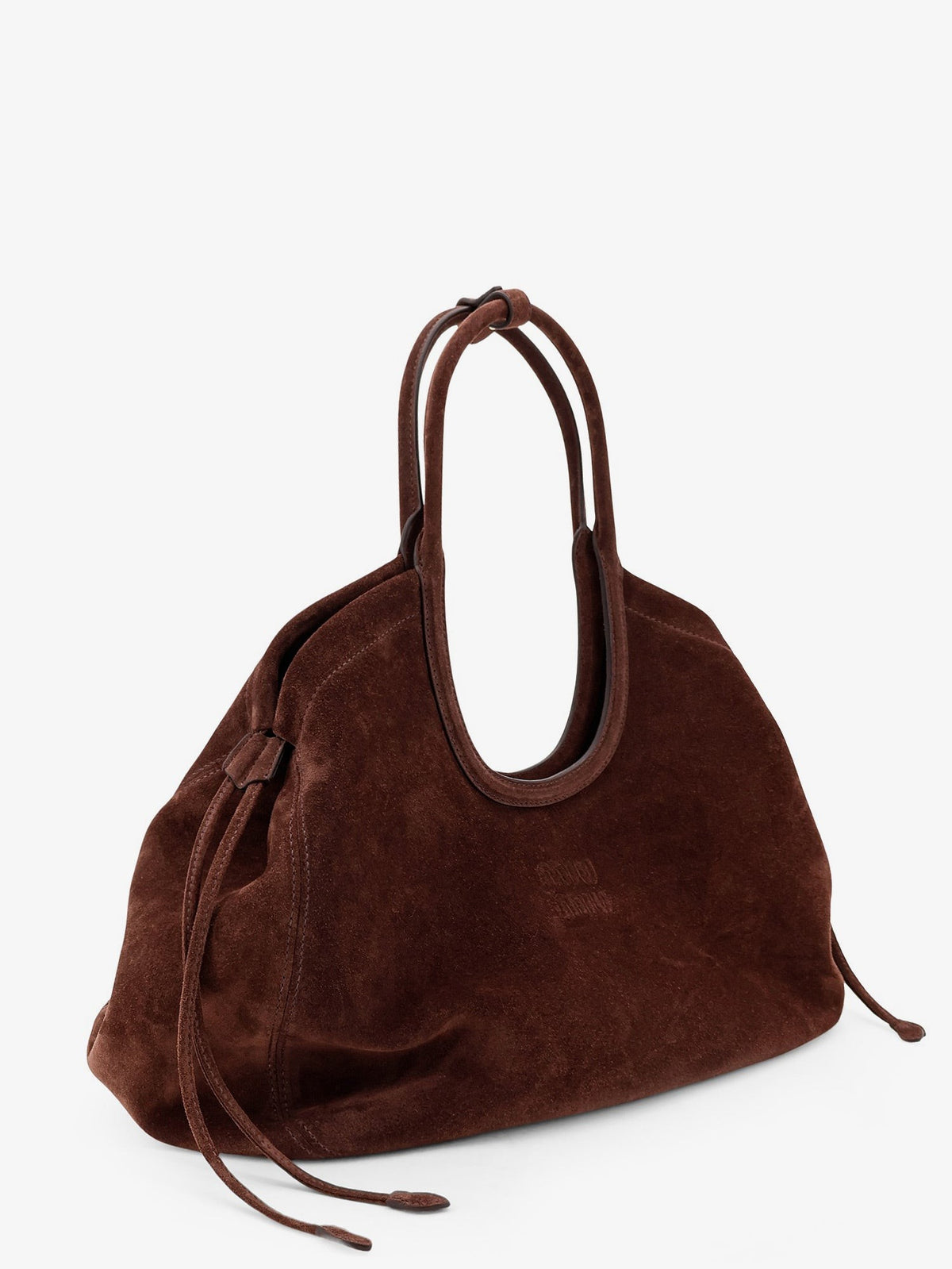 Miu Miu Women's Ivy Suede Handbag Gold