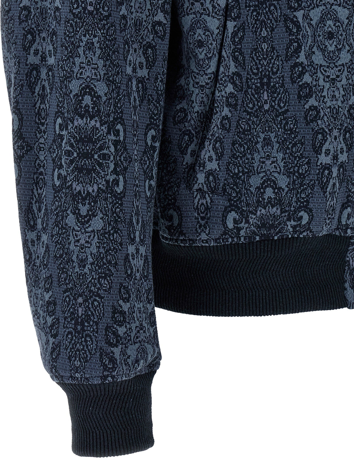ETRO Jacquard Bomber Jacket Blue
