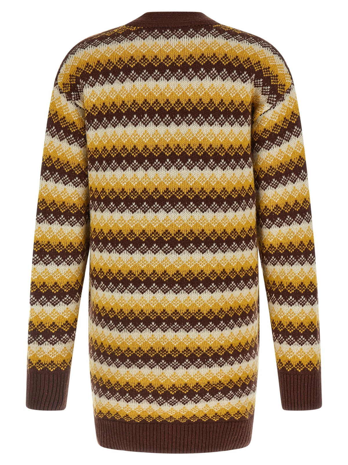 AURALEE Jacquard Cardigan Gold