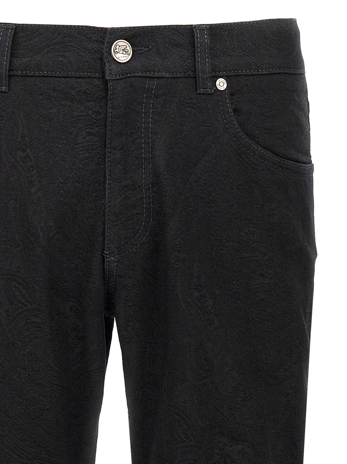 ETRO Jacquard Jeans Black
