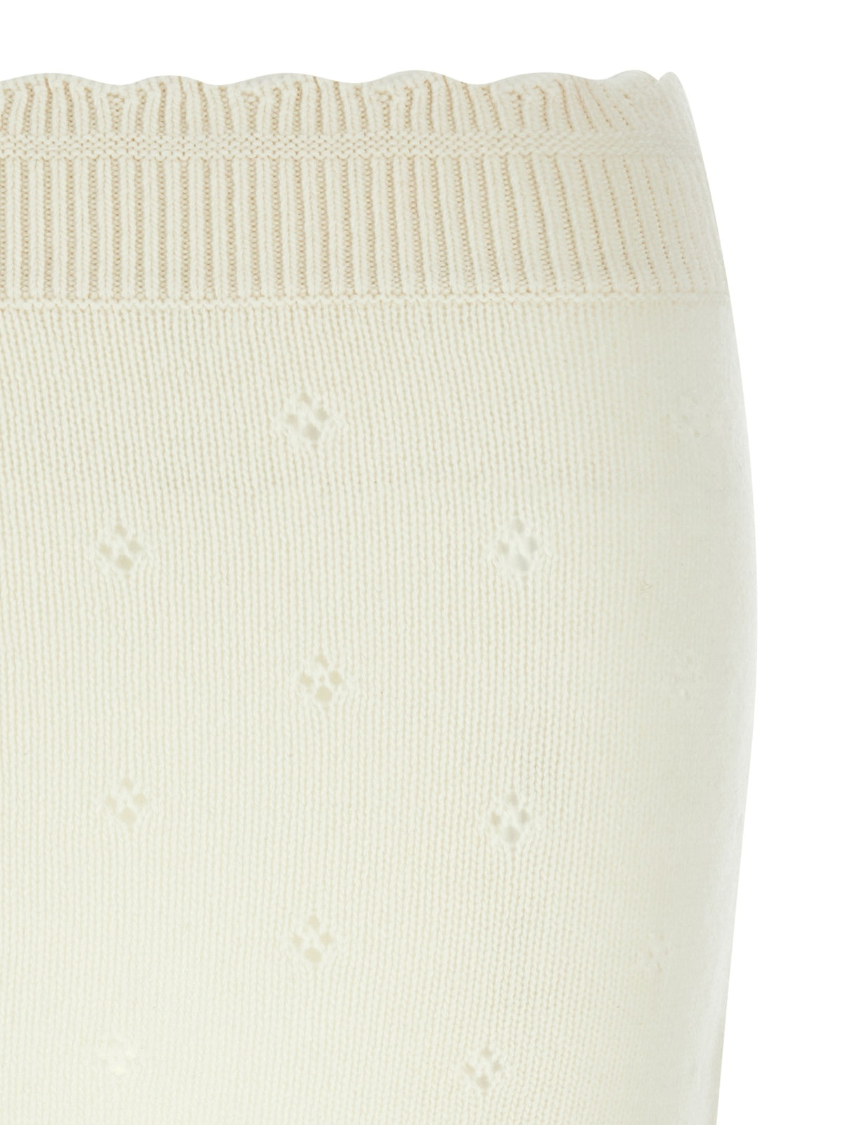 Chloé Jacquard Skirt White