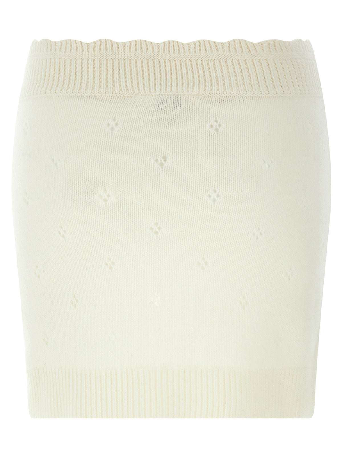 Chloé Jacquard Skirt White