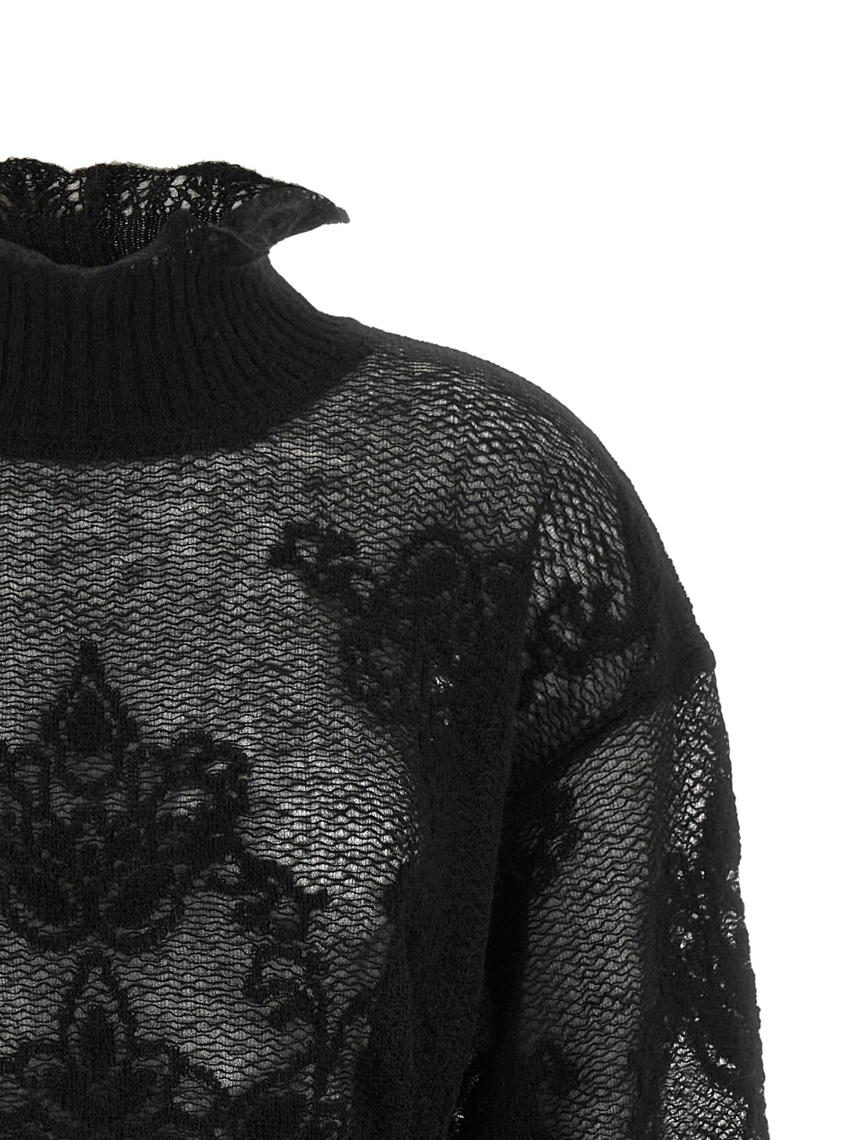 TWINSET Jacquard Yarn Sweater Black