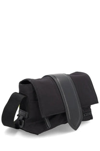 Jacquemus men’s le bambino bag black crossbody with sleek minimalist design matte black leather strap and subtle branding