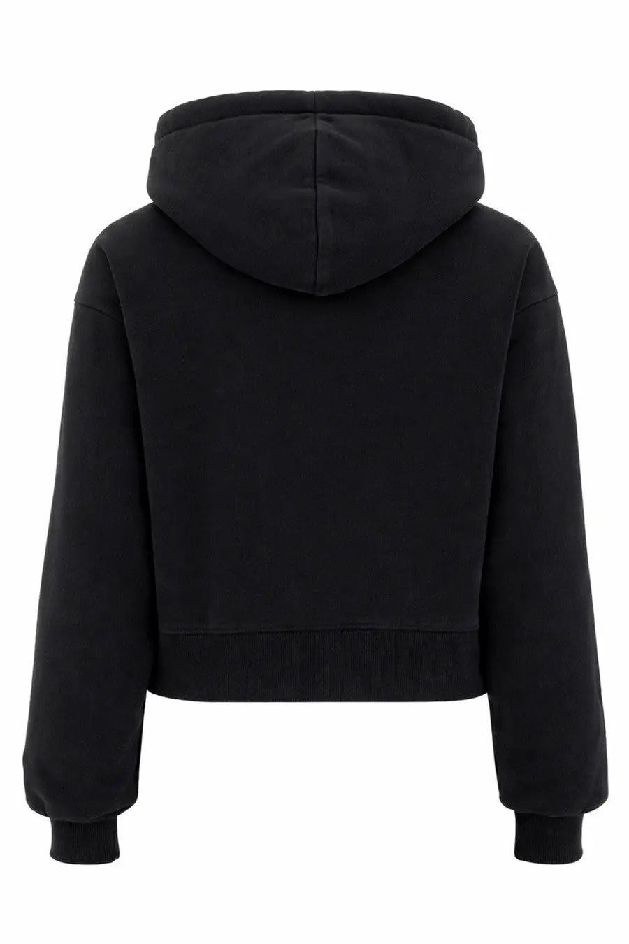 Jacquemus women’s the grosgrain hoodie black cropped hoodie with soft ribbed hem and cuffs
