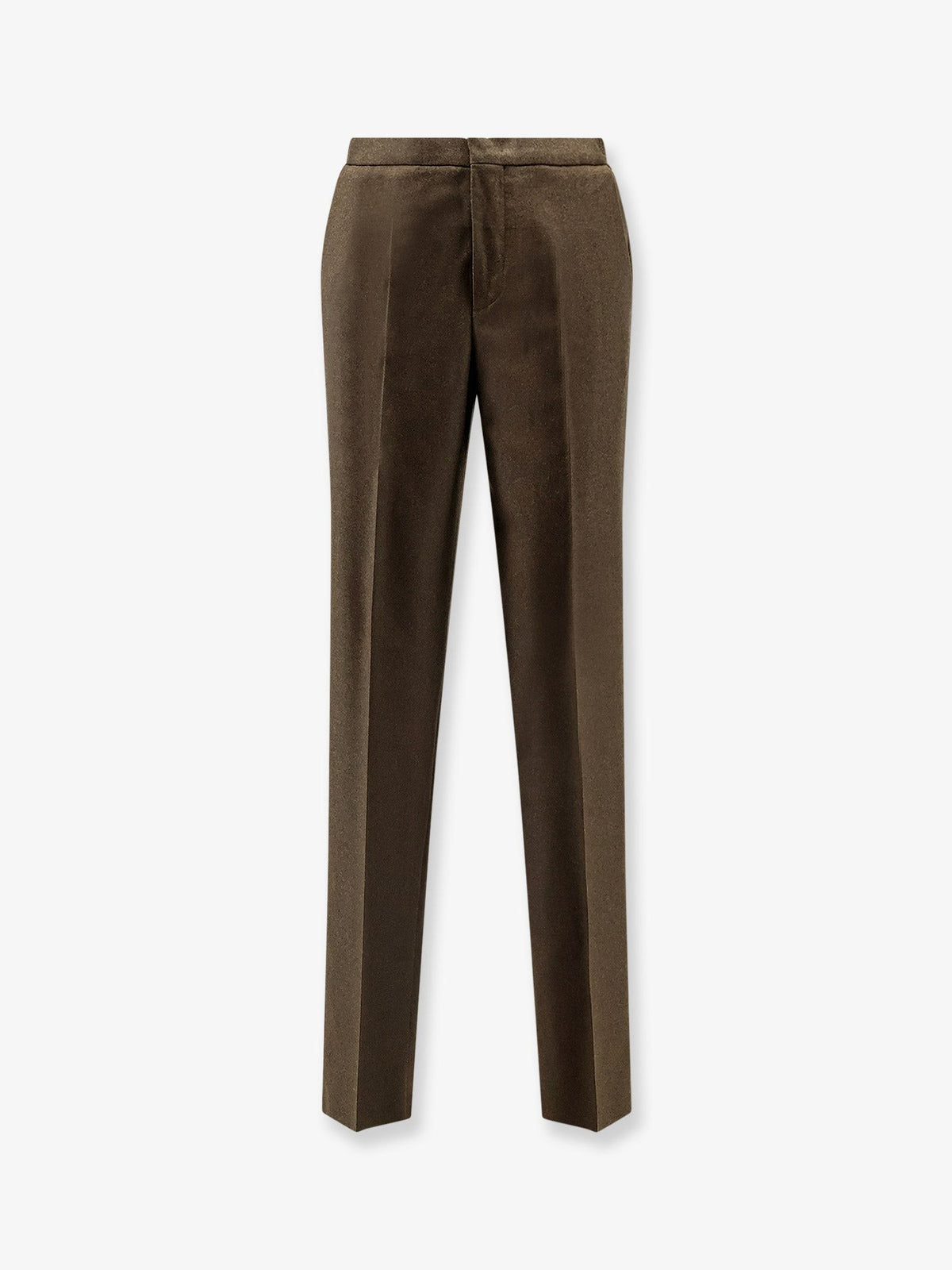 Loro Piana Men's Jan Virgin Wool and Cashmere Trousers Brown