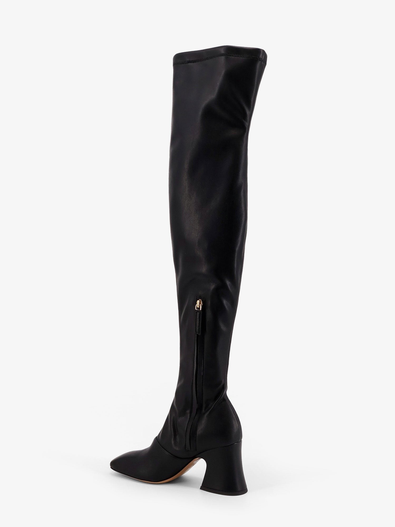 Chloé Women's Janis over the Knee Leather Boots Black