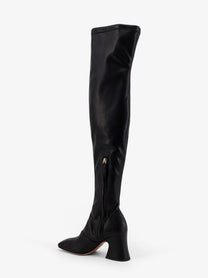 Chloé Women's Janis over the Knee Leather Boots Black