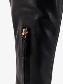 Chloé Women's Janis over the Knee Leather Boots Black