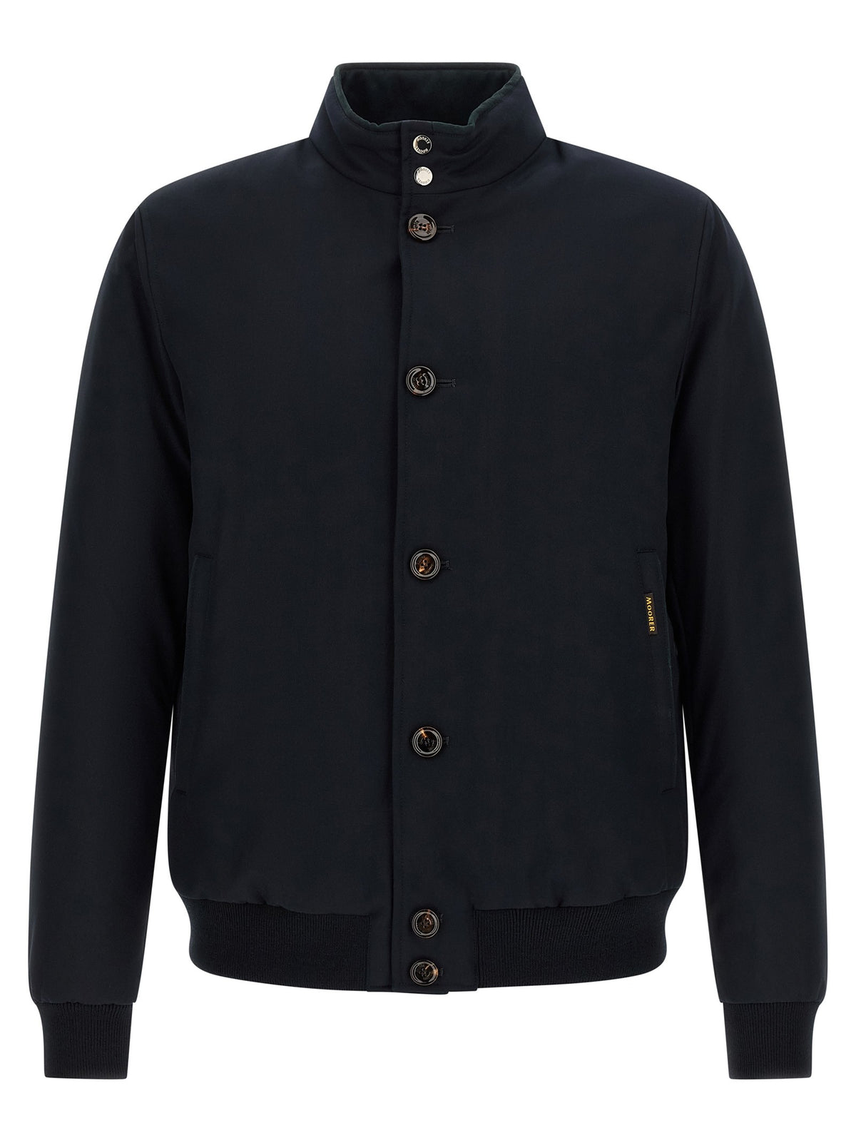 MooRER Janos Bomber Jacket Acqua Line Blue