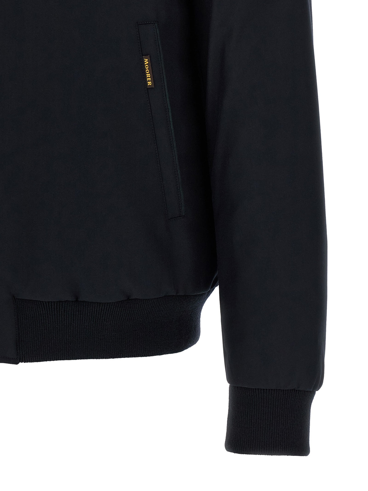 MooRER Janos Bomber Jacket Acqua Line Blue