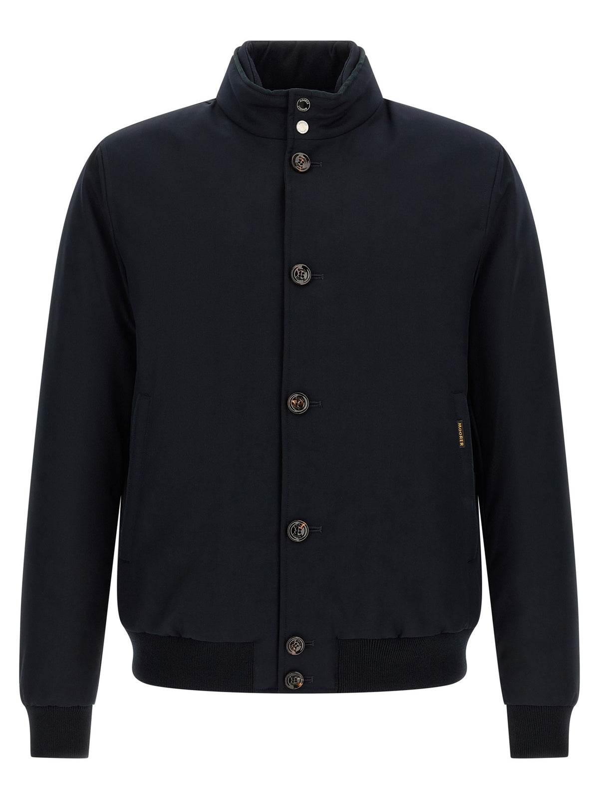 MooRER Janos Bomber Jacket Acqua Line Blue