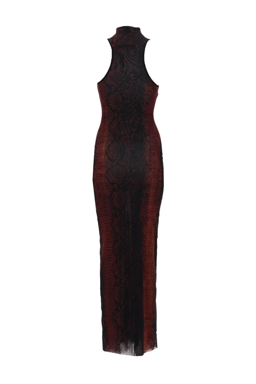 Jean Paul Gaultier Women's Abito Lungo Con Stampa Pitone Brown