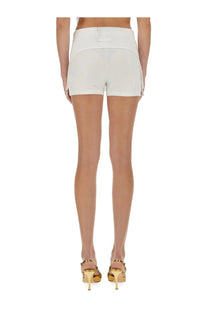 Jean Paul Gaultier women’s mini shorts white with sleek tailored design and subtle side slits