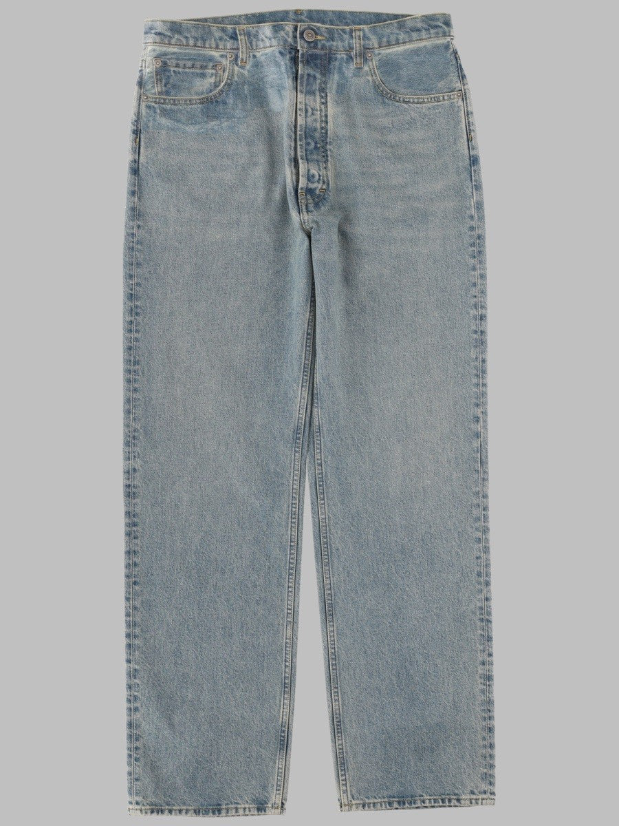 Maison Margiela Men's Jeans Gamba Dritta Taped Blue
