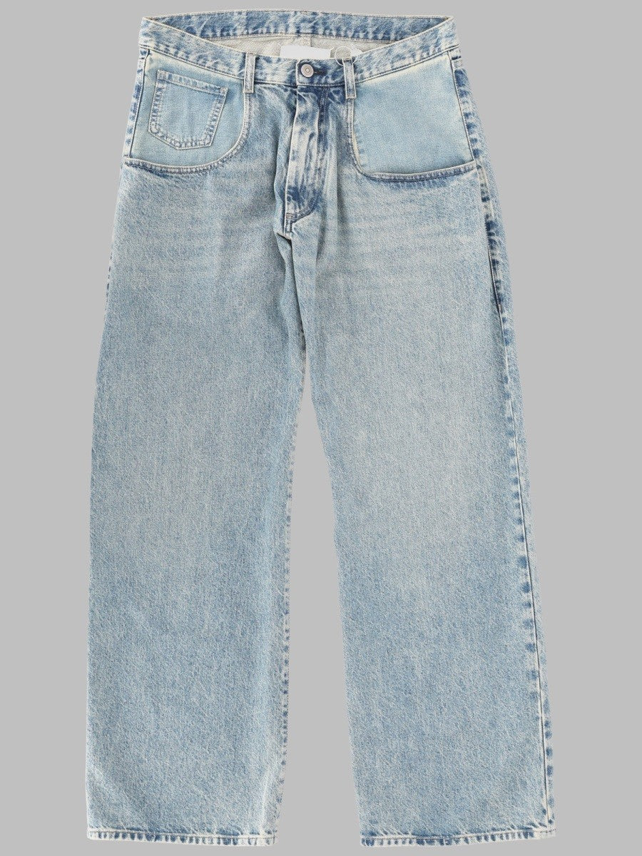 Maison Margiela Women's Jeans Gamba Dritta Blue