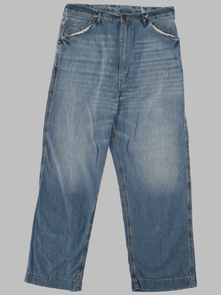 Maison Margiela Men's Jeans Gamba Larga Blue
