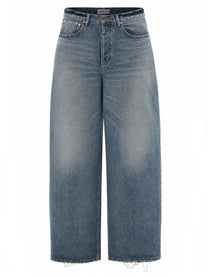 Balenciaga Men's Jeans Baggy in Denim Blue