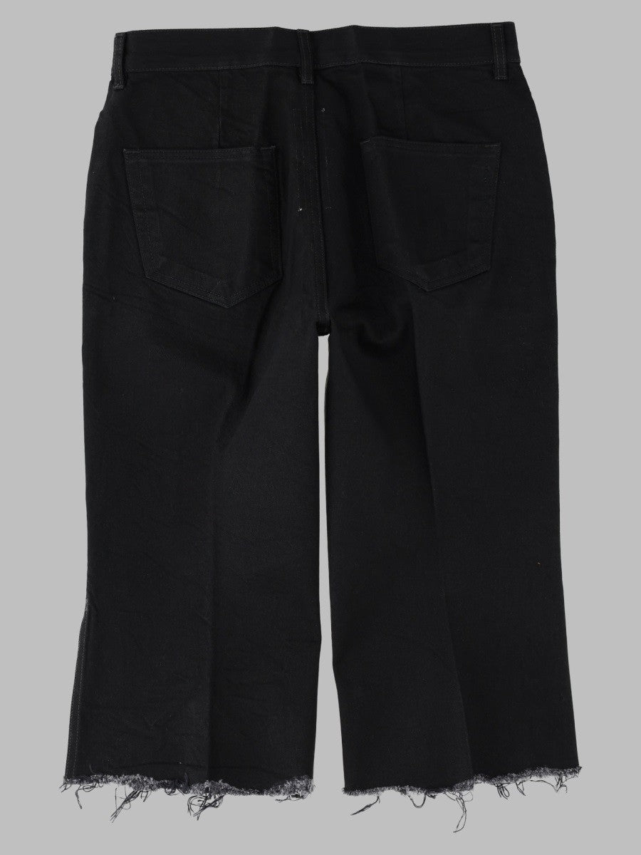 Rick Owens Men's Jeans Bolan Cutoffs Black