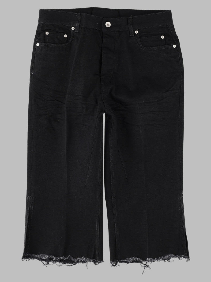 Rick Owens Men's Jeans Bolan Cutoffs Black