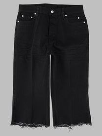 Rick Owens Men's Jeans Bolan Cutoffs Black