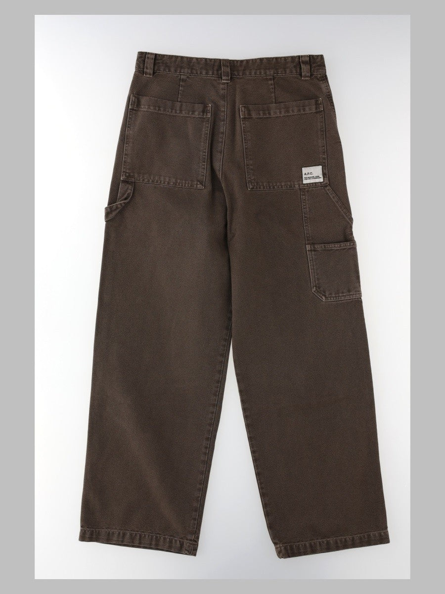 A.P.C Men's Jeans Carpenter Brown, view 2