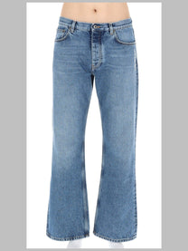 Off-White Men's Jeans Half Arrow Blue