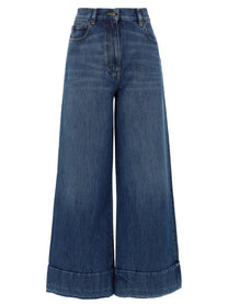 Valentino Women's Jeans in Denim Cinque Tasche Blue