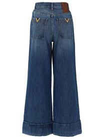 Valentino Women's Jeans in Denim Cinque Tasche Blue