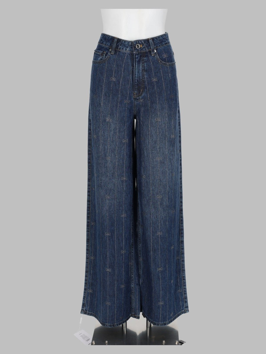 self-portrait Women's Jeans in Denim Con Strass Blue