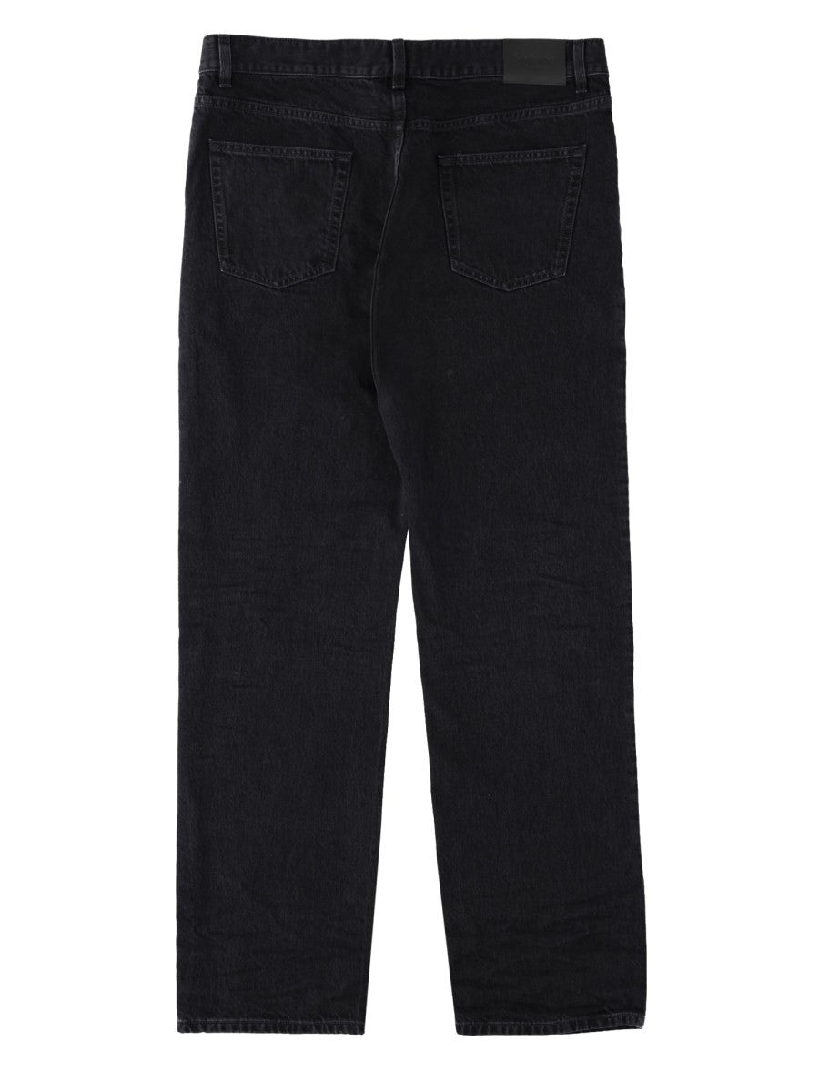 Saint Laurent Men's Jeans in Denim Di Cotone Black